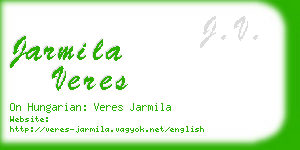 jarmila veres business card